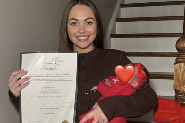 Former Miss Ireland Chelsea Farrell receives nursing degree just