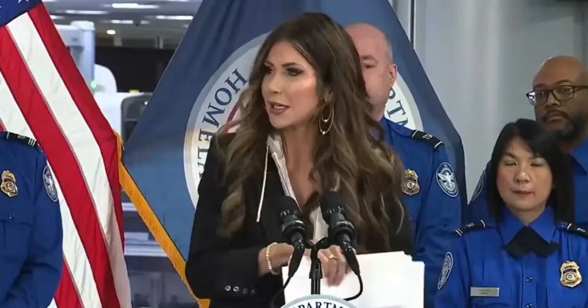 Kristi Noem Ridiculed After Admitting Photo Op TSA Bonus Checks W