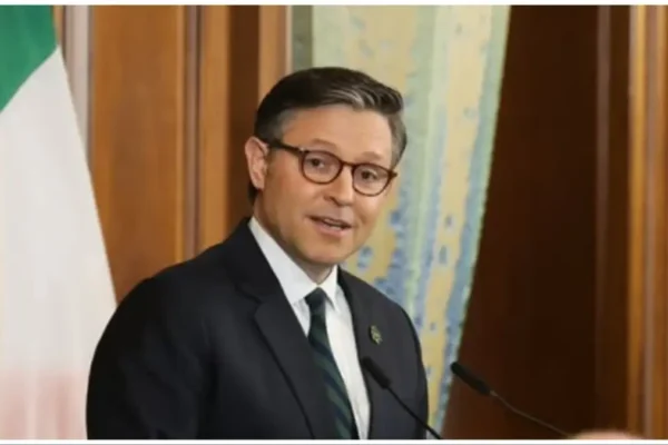 Mike Johnson’s Cringey Hand Signal on Live TV Has Fans Convinced ...