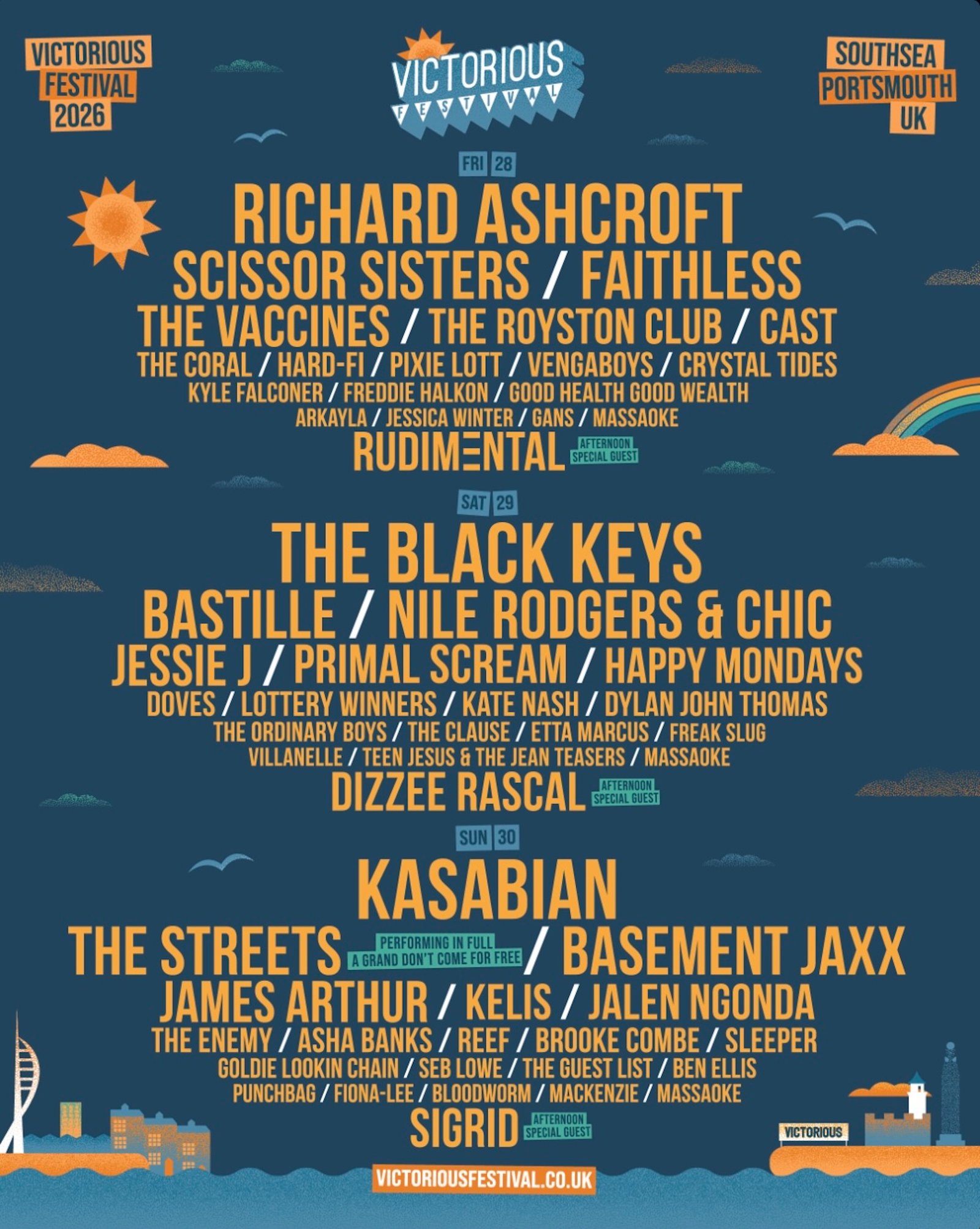 Richard Ashcroft, The Black Keys and Kasabian lead 2026 line-up