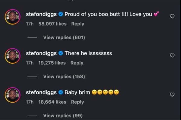 STEFON DIGGS CELEBRATES BABY BOY AFTER CARDI B SHARES FIRST