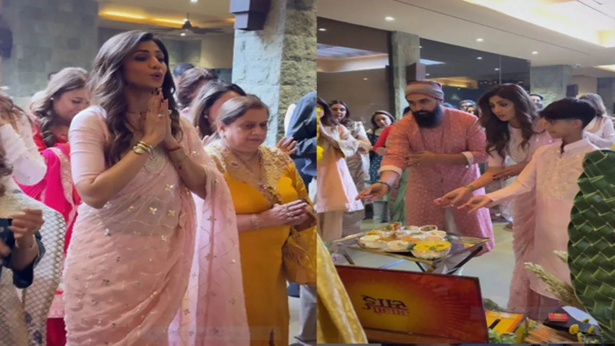 Shilpa Shetty Brings Home Sacred Kafni and Paduka of Sai Baba; Sh...