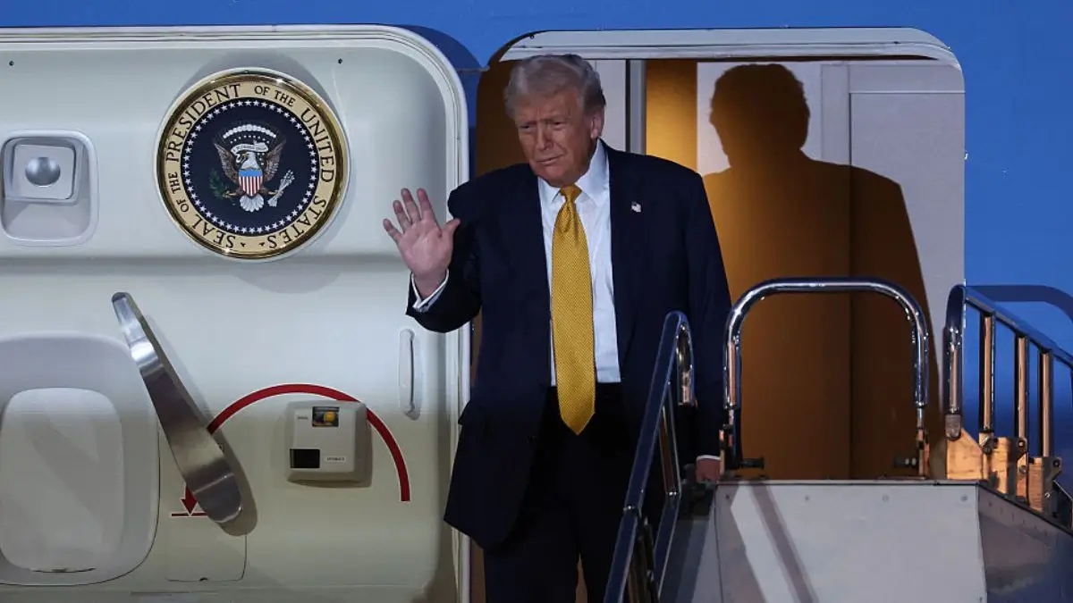 Short Clip of Trumps Hunched Over Walk Goes Viral as.webp