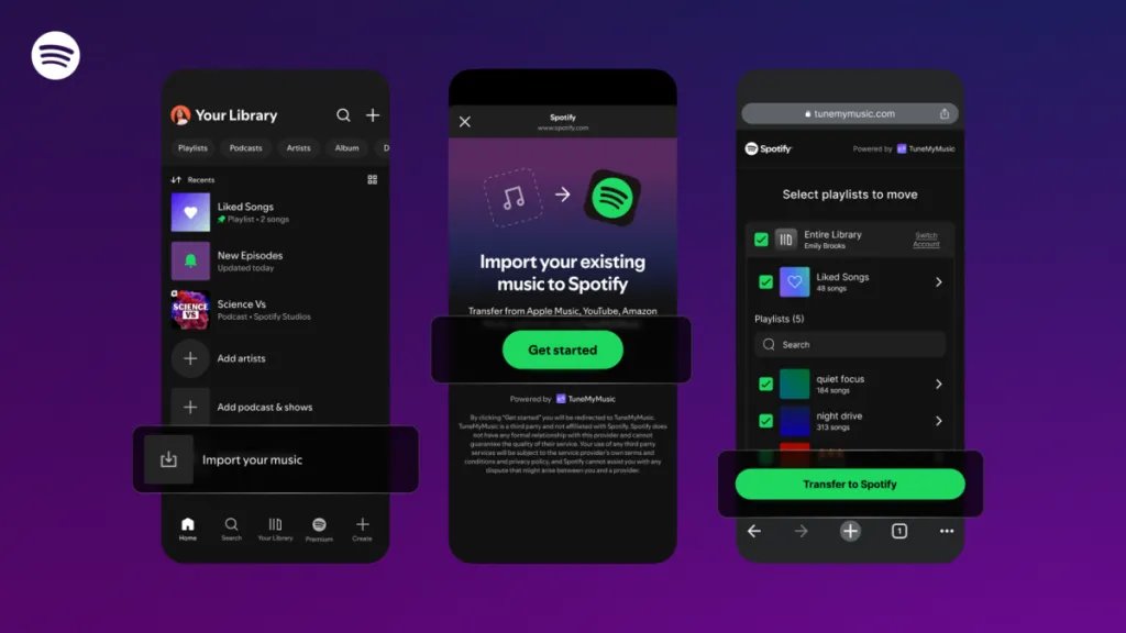 Spotify Fires Back Against Apple with Playlist Transferring