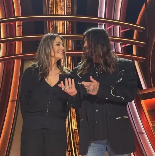 Billy Ray Cyrus and Elizabeth Hurley share a moment during rehearsal for 2026