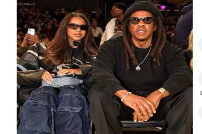 Blue Ivy’s courtside moment leaves Jay-Z in the shade