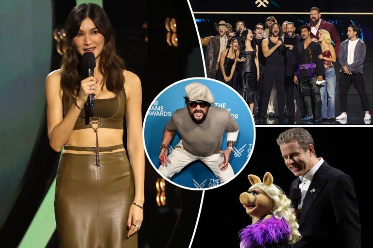 Jason Momoa, Miss Piggy nerd out at the Game Awards