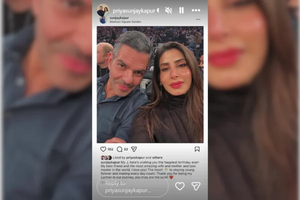 Priya Sachdev Kapur Pens Emotional Note For Late Husband Sunjay Kapur On Her Birthday
