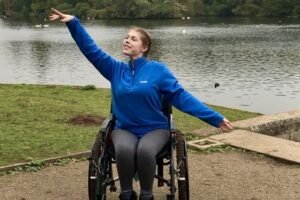 A woman who became a wheelchair user at age 16 due to ME has inspired thousands online by adapting Strictly Come Dancing routines to make them wheelchair-friendly