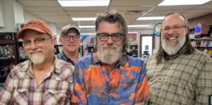 Bob Stagner, Bryan Dyer, Wayne White, and Jim Tate of Username Password, unmasked. (Credit: Meagan Frey)