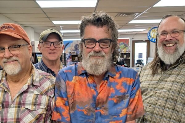 Bob Stagner, Bryan Dyer, Wayne White, and Jim Tate of Username Password, unmasked. (Credit: Meagan Frey)